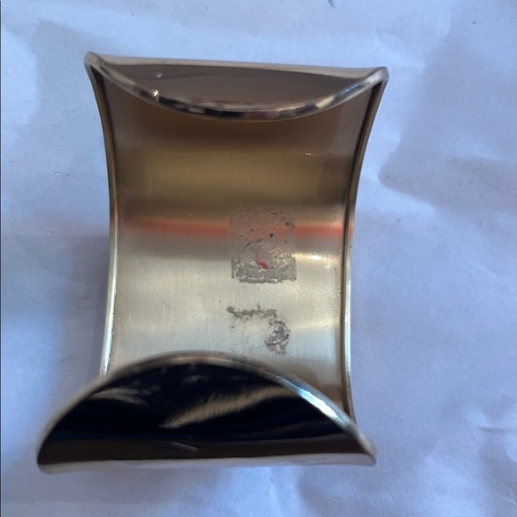 Charles Albert Gold Cuff with Blue ABOLENE SHELL,   Accent, ARTISAN, signed - Picture 4 of 6